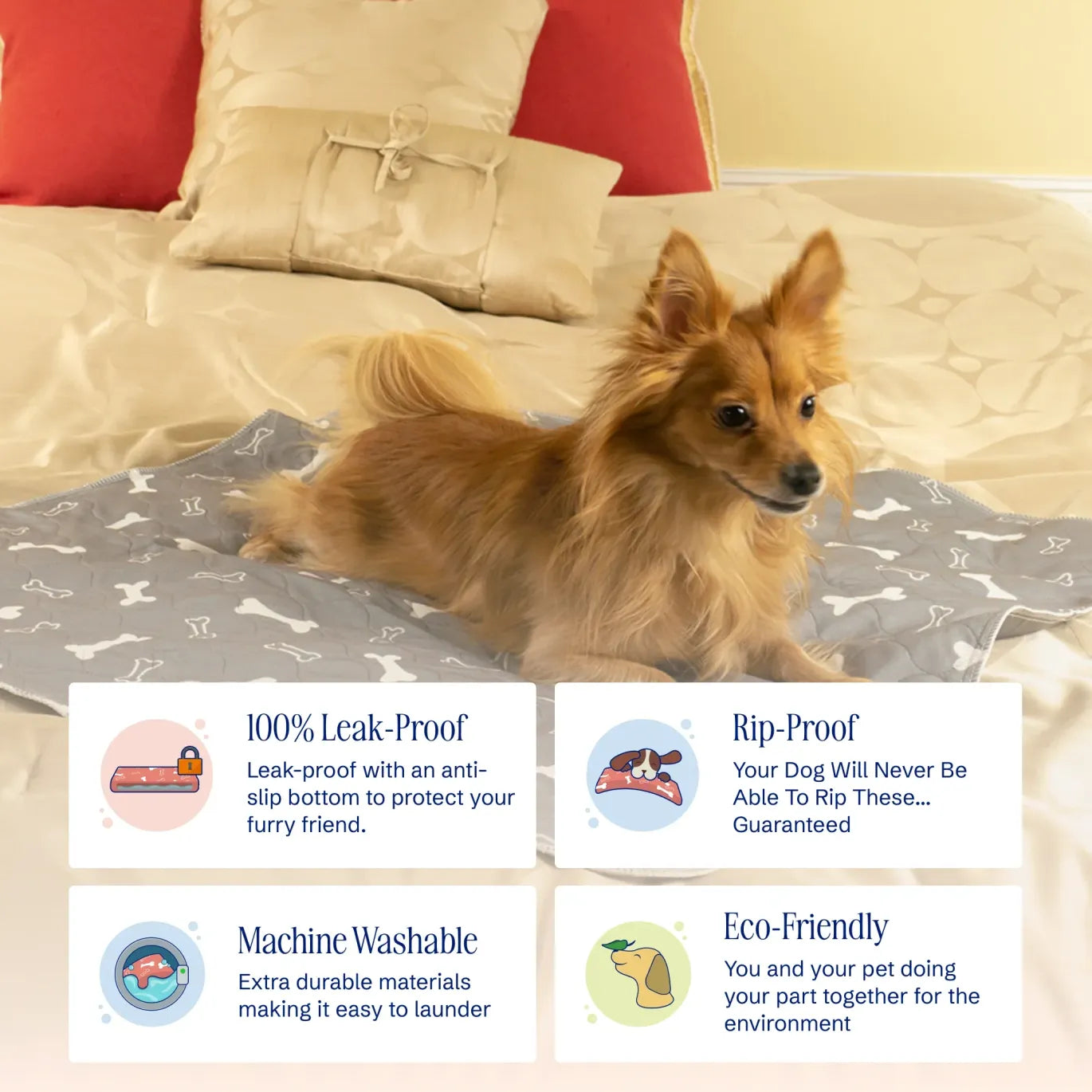 Premium Reusable Dog Pad - Pheromone Infused