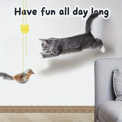 Interactive Flapping Sparrow Cat Toy