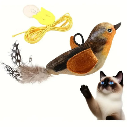 Interactive Flapping Sparrow Cat Toy