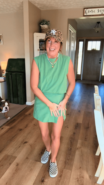 High Waist Skirt Shorts Suit